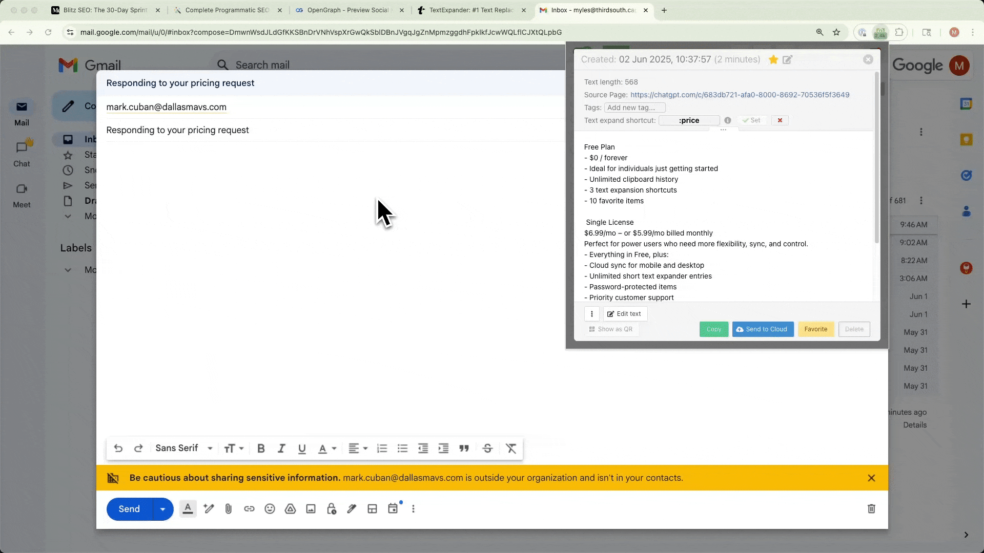 Text Expander Demo