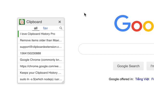 Clipboard History Demo